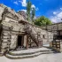 Skardu Fort perched atop a hill, showcasing ancient architecture against a backdrop of the Karakoram Range and the Indus River, providing a glimpse into history and cultural heritage in the heart of Skardu."